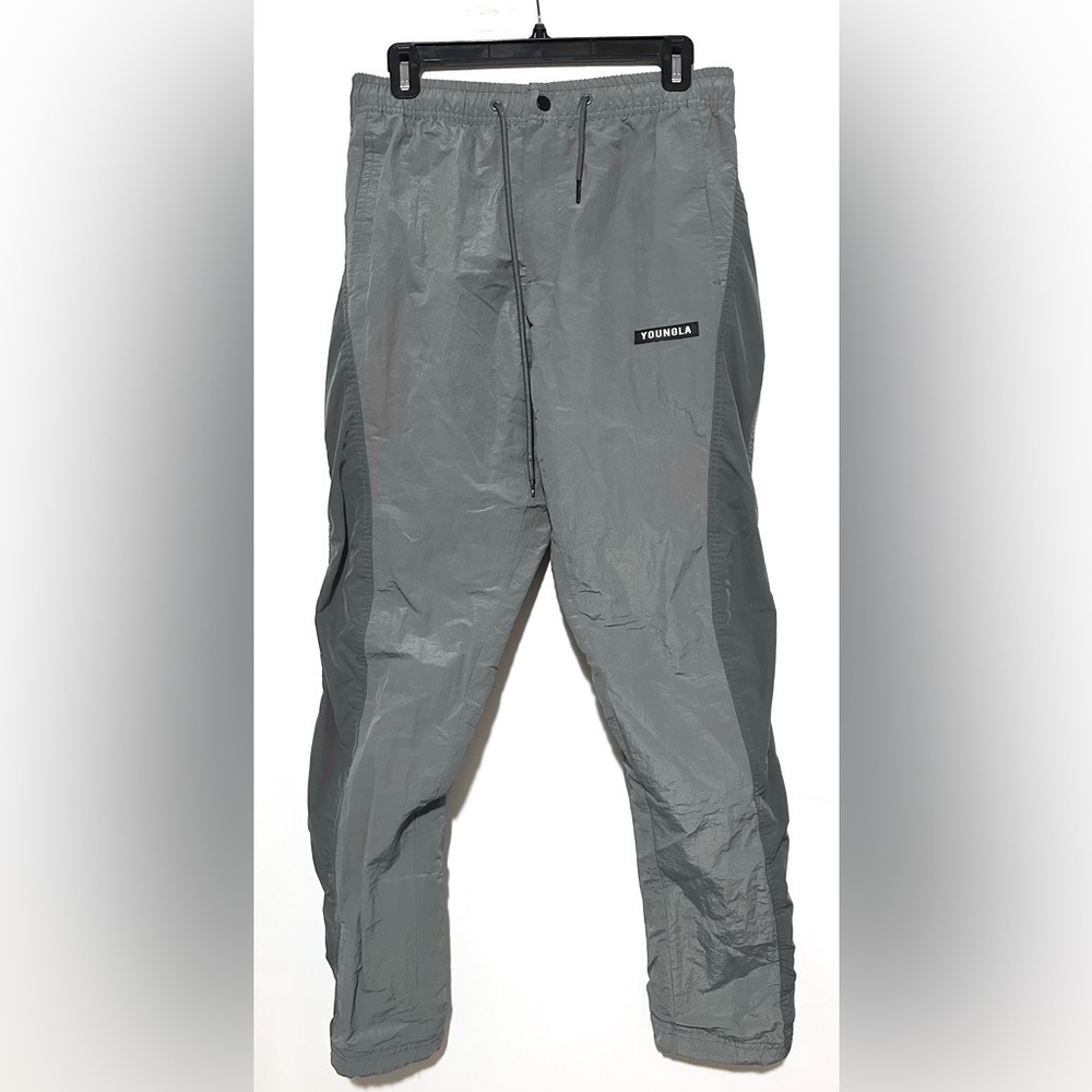 YoungLA Track Pants Joggers Grey Medium